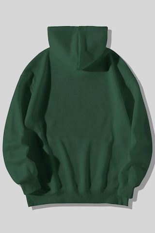 Altamira Unisex Happiest Baskılı Oversize Kapşonlu Sweatshirt 001
