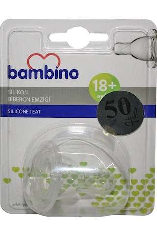Bambino Silikon Biberon Emziği No:3