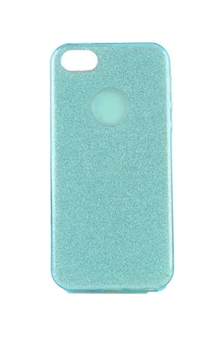 Apple Uyumlu iPhone 5 Kılıf Zore Shining Silikon Mavi