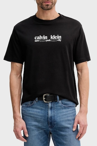 Calvin Klein Erkek T Shirt Lv14re831g Ub1 Siyah Siyah