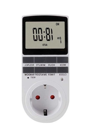 Trendooze Programlanabilir Dijital Zamanlayıcı - 10 Ayar, Lcd Ekran, Eu Fiş Tasarruflu