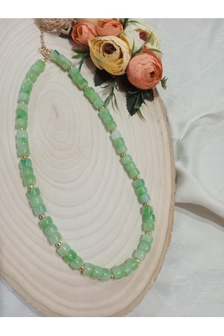 Su Yeşili Şık Kolye Su Yeşili