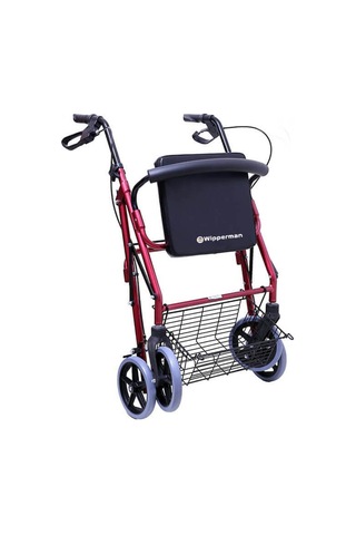 Kraustmann Hasta Frenli Oturaklı Yaşlı Yürüteci Lüx Yürüteç Tekerlekli Walker -tekerlekli Rollatör