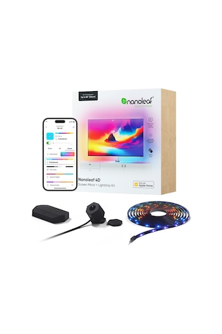 Nanoleaf 4d Tv Arkası Akıllı Led Şerit Aydınlatma Başlangıç Paketi App Kontrollü 5.2m Maks 85inç,goo RGB