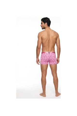 Carnaval Socks Acı Biber Desenli Erkek Boxer Pamuklu Likralı Parlak Lastikli Kutulu Pembe Çoklu