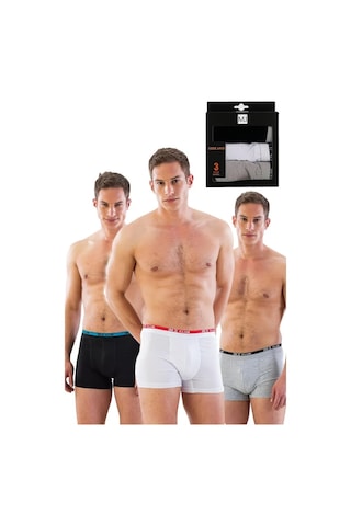 Angbutik Mı 6900 3'lü Erkek Boxer Siyah