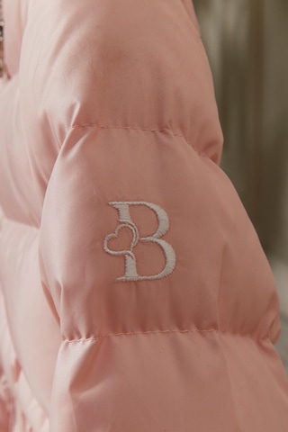 Kız Bebek Kapüşonlu Kışlık Mont 51333 Pembe