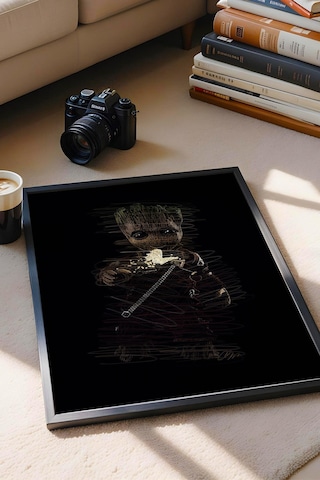Baby Groot Çerçeveli Tablo Guardians Of The Galaxy - Estetik Poster