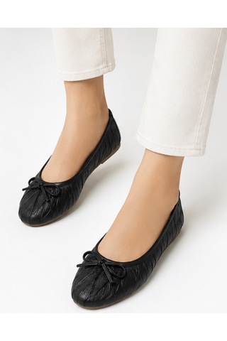 N Napa Shoe Np.16307.siyah Deri Babet