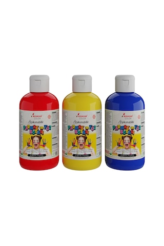 Kırmızı-mavi-sarı Parmak Boyası 3&apos Lü Set 3x250gr Diğer