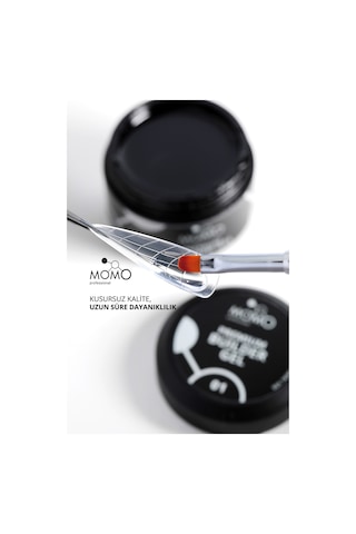 Momo Professional Premium Builder Gel Protez Tırnak Jeli No.01 Şeffaf 10 gr