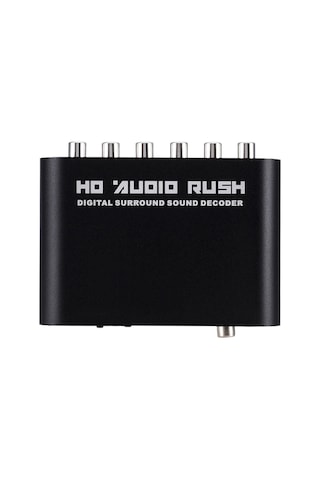 Youmex 5.1 Kanal Dts Dolby Ac-3 Ses Kod Çözücü: Dijital Fiber/koaksiyelden Rca Loto Bağlantıya, Usb Güç Kablosu Ve Fiber Ile
