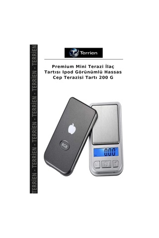 Premium Mini Terazi Tartısı Ipod Görünümlü Hassas Cep Terazisi Tartı 200 G