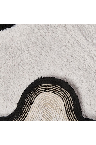 Evidea Soft Elegant Tufting Banyo Paspası - Beyaz - 60x90 Cm Beyaz