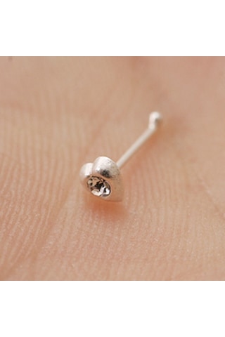 Kalp Motifli Gümüş Hızma Hzmk21 Altınsepeti Beyaz