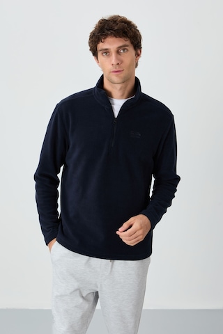 Tommy Life River Lacivert Dik Yaka Erkek Polar Sweatshirt - 88310 Lacivert