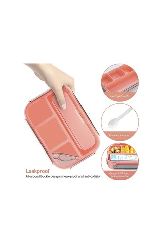 Gajeena Yeşil 1.3l Plastik Mutfak Kutusu, Çok Bölmeli, Günlük Kullanıma Uygun, Sağlıklı Yemek Taşıma, Öğrenci/enstitü/doğa Seyahati İçin, 22.6x16.1x6.5cm Yeşil