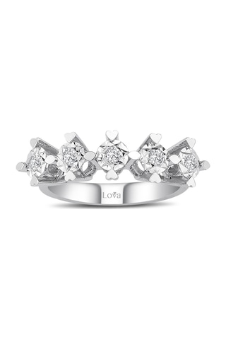 Lova 1,50 Karat Efektli Pırlanta Beştaş Yüzük - 1070110