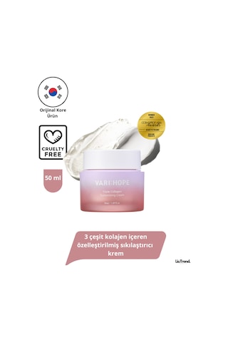 Varı Hope Varı:hope Triple Collagen Customizing Cream 50 Ml 3 Çeşit Kolajen İçeren Sıkılaştırıcı Krem