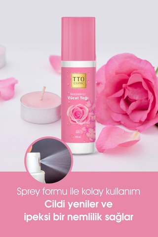 Tto Clinic Gül Özlü Nemlendirici Vücut Yağı 200 ML