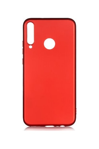 Huawei P40 Lite E Kılıf Esnek Yapılı İnce Slim Silikon Kapak Ryc/premier Kirmizi