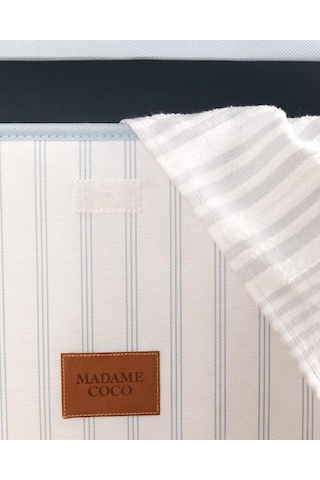 Madame Coco Nuage Kapaklı Düzenleyici Kutu Beyaz - Açık Mavi