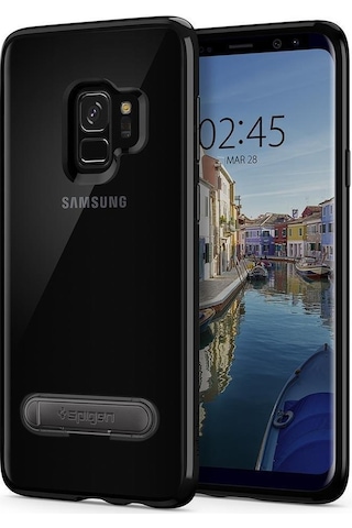 Spigen Galaxy Uyumlu S9 Kılıf Ultra Hybrid S Midnight Black