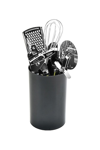 Qingmipy Mutfak Aletleri Organizatörü: Pratik Ve Dayanıklı Siyah Pp Saklama Kabı Diğer