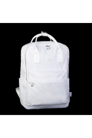 Nas Bag Unisex Sırt Ve El Çantası Büyük Boy Su Geçirmez Sırt Çantası 29x40 Cm Beyaz