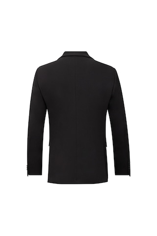 Hatemoğlu Siyah Comfort Fit Sivri Yaka Klasik Ceket