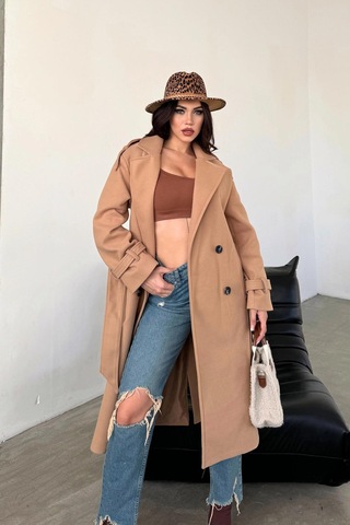 Myloore A+ Sütlü Kahve Kaşe Kaban
