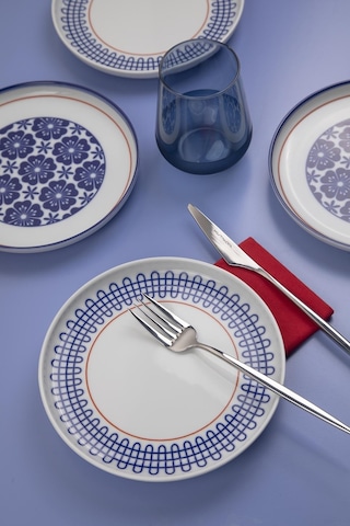 Kütahya Porselen Moderna 6 Kişilik 19 Cm Pasta Takımı Sofia