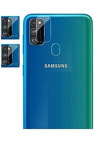 Ecrmobıle Samsung Uyumlu M21 Nano Cam Kamera Lens Koruyucu 2 Adet