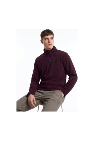 Discovery Expedition D5wm-swt3300 Mor Erkek Polar Sweatshırt Mürdüm