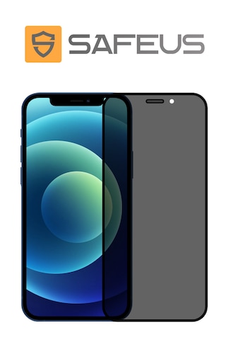 Safeus Tam Kaplayan Hayalet Parmak İzi Bırakmayan Safir Ekran Koruyucu Cam , Apple Uyumlu iPhone 12 İle