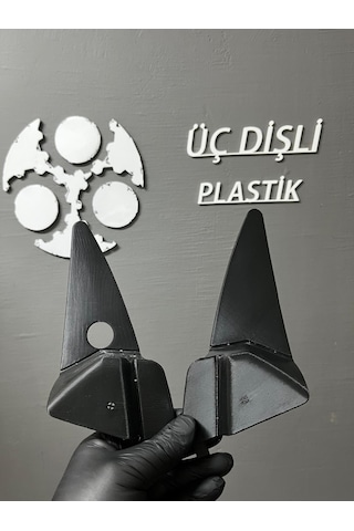 W124 İç Üçgen Dikis Ayna Kapakları Set 3d Baskı Siyah 1 Set