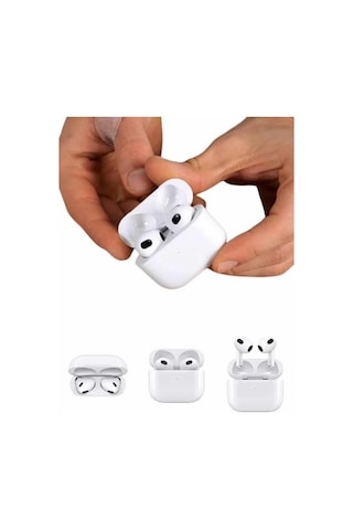 3.nesil İos Android Uyumlu Bluetooth 5.0 Beyaz Çağrı Cevaplama