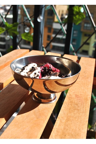 2 Adet Paslanmaz Çelik Dondurma Kasesi / Pilav Ölçeği 10 Cm