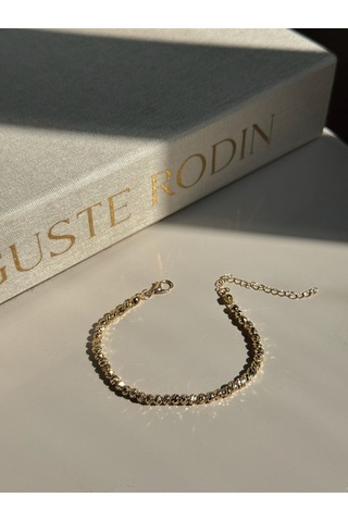 Dorika Gold Kadın Çelik Bileklik Altın Renk Şık Tasarım Altın