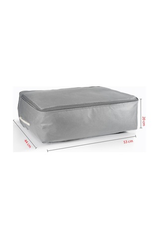 8'li Set 53x44x20 Cm Home Organizer Çekyat & Baza Altı Düzenleyici Hurç Gri