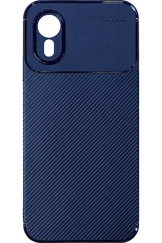 Cosmotex Newface Samsung Galaxy Xcover 7 Kılıf Auto Focus Karbon Kapak - Lacivert