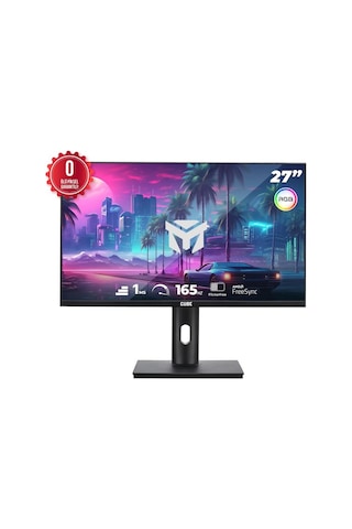 27 Cube Pa-27v165f Va 1ms 165hz 2xhdmı 2xdp 2k Qhd 2560x1440 Freesync Yukseklık Ayarı Vesa Pıvot Rgb Sıyah  Olu Pıx