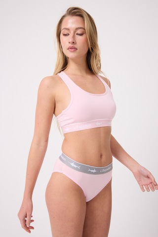Racer Crop Top Racer Back Crop Top-3283 Pembe