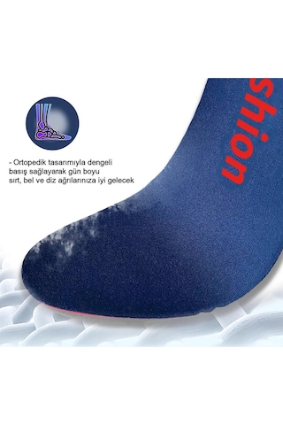 Active Team SG04 Yumuşak Jel Topuk Destekli  Ortopedik Deri İç Tabanlık