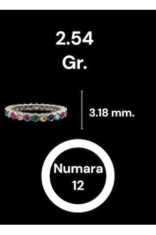 925 Ayar Gümüş Renkli Taşlı Kadın Yüzük - Şık Ve Zarif Tasarım, Hediye Seçeneği Gümüş