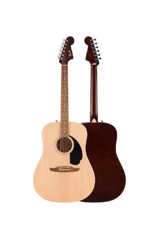 Fender Akustik Gitar California Debut Redondo Dreadnought Ceviz Klavye Naturel