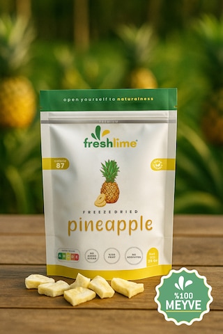 Freshlime Ananas Kuru Meyve Cipsi 25 G