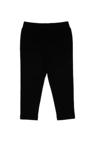 U.S. Polo Assn. Kız Çocuk Siyah 3/4 Boy İnterlok Tayt 50306792-VR046