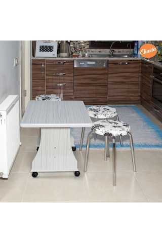 Tekerlekli Mdf Masa Orta Sehpa