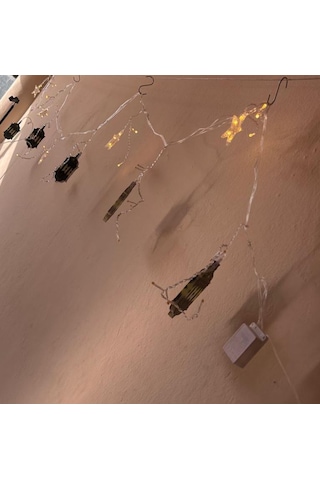 Ramazan Kandil Desenli 3 Metre Yıldız Perde Led Gün Işığı
